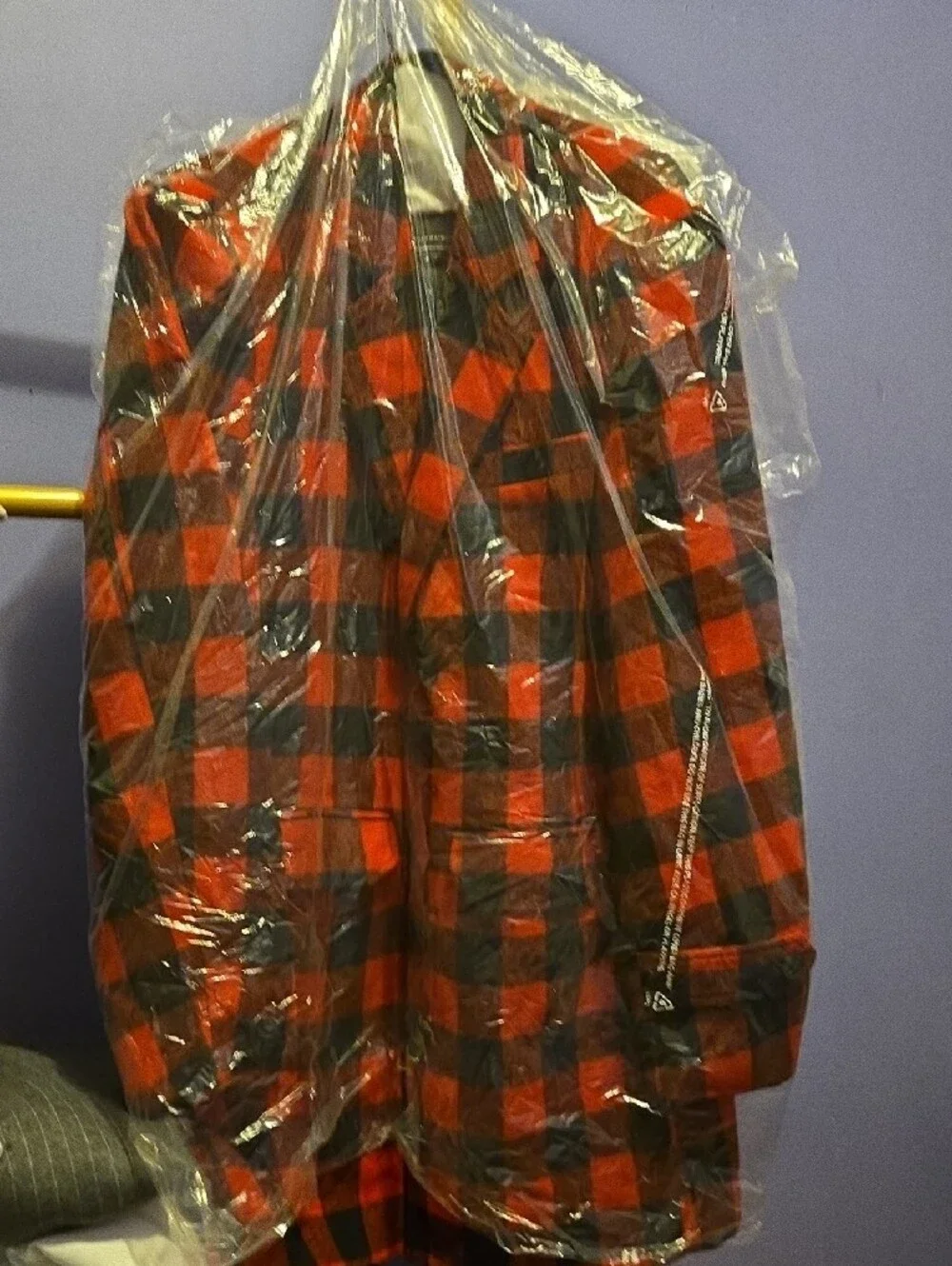 Men's Red & Black Plaid Jacket - Classic Check Coat